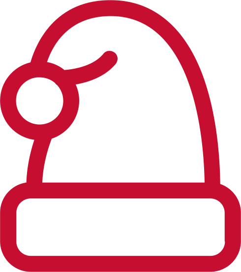 Соответствующие образам костюмы Деда Мороза и Снегурочки