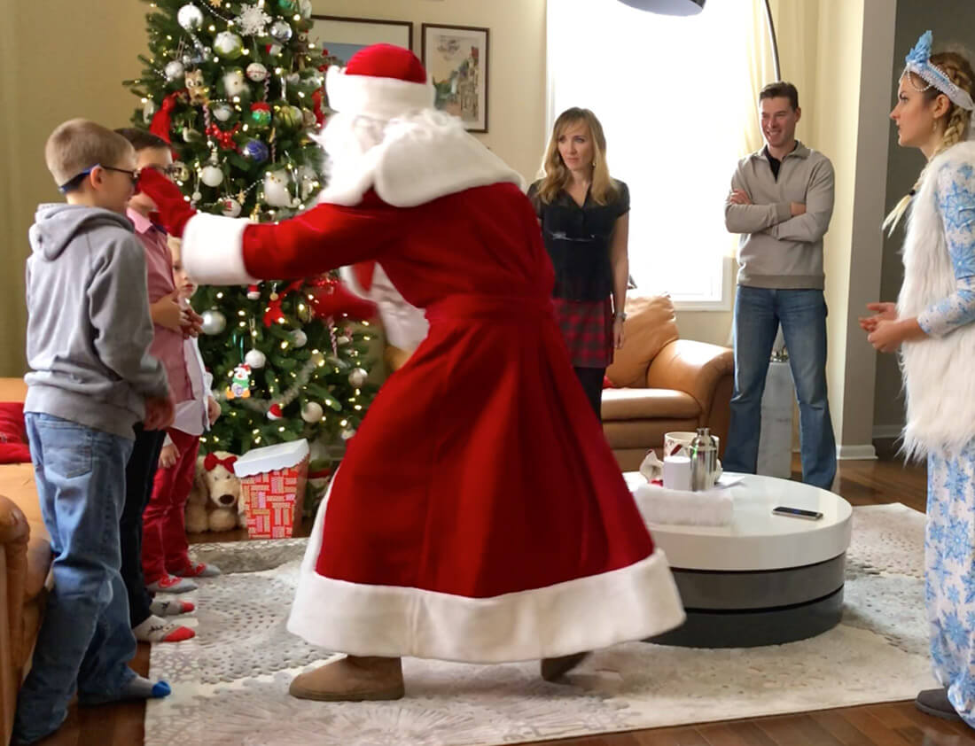 Дед Мороз и Снегурочка в Нью-Йорке